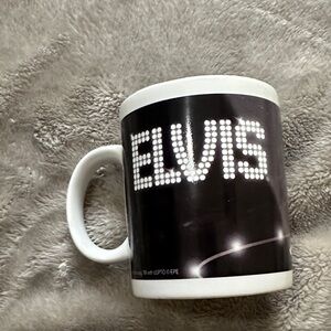 Elvis Black and White Mug